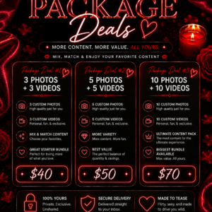 Package Deal x 10 Photos, 10 Videos